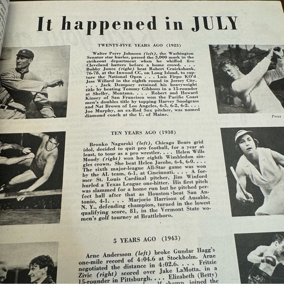 Sport Magazine July 1948 Ewell Blackwell Olsen Lou Boudreau MLB Schedule - Picture 5 of 11